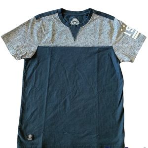 XIOS New York Men’s T-Shirt Size M Navy/Gray Cotton Tee